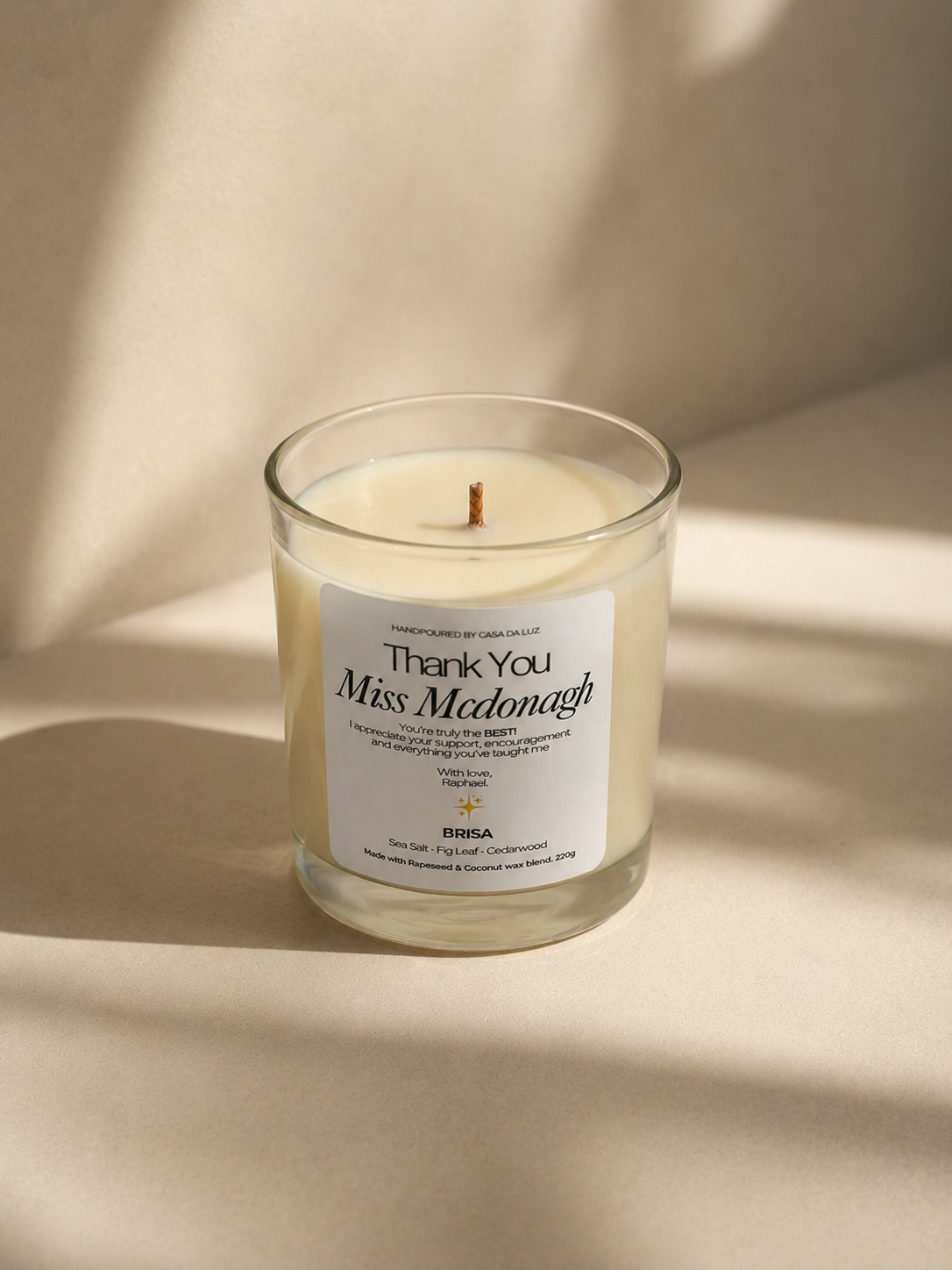 Personalised Candle